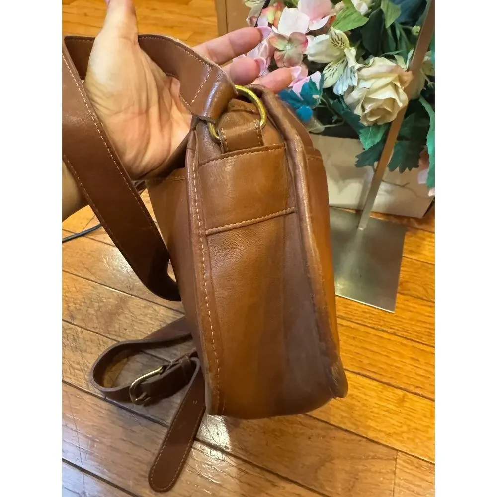 Vintage Coach 3118 tan y2k Leather Crossbody Shoulder Bag Purse (150